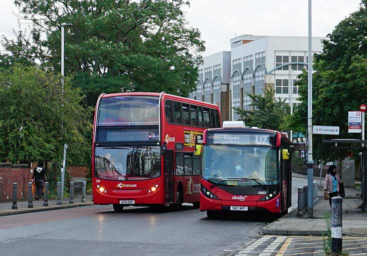 Carousel Scania N230UD ADL Enviro400 218 & Abellio Enviro200MMC 8883